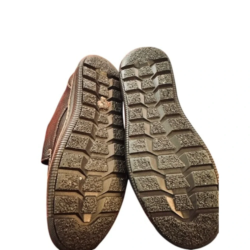 Treasure Island‎ Casuals Loafers Brown Pebbled Hook and Loop Shoes Size 9.5